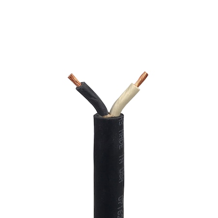 REMINGTON INDUSTRIES 12 AWG SJOOW Portable Cord, 2 Conductor 300V Power Cable, EPDM Wires w/CPE Outer Jacket - 25' Lngth SJOOW1202-25